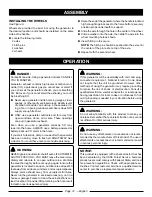 Preview for 16 page of Ryobi RY903622 Operator'S Manual