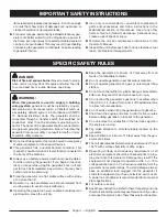Preview for 8 page of Ryobi RY905500 Operator'S Manual