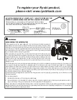 Preview for 6 page of Ryobi RY905500E Operator'S Manual