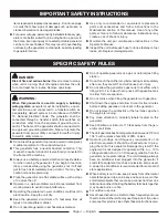 Предварительный просмотр 8 страницы Ryobi RY905500E Operator'S Manual