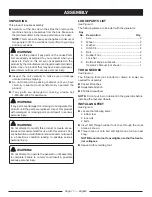 Preview for 15 page of Ryobi RY905500E Operator'S Manual