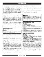 Предварительный просмотр 19 страницы Ryobi RY905500E Operator'S Manual