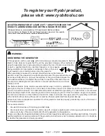 Preview for 6 page of Ryobi RY906500 Operator'S Manual