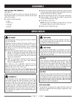 Preview for 16 page of Ryobi RY906500S Operating Manual