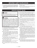 Preview for 8 page of Ryobi RY907000FI Operator'S Manual