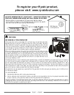 Preview for 6 page of Ryobi RY908000E Operator'S Manual