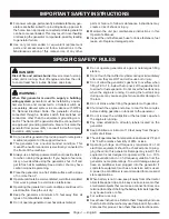 Предварительный просмотр 8 страницы Ryobi RY908000E Operator'S Manual