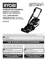 Preview for 1 page of Ryobi RYAC160 Operator'S Manual