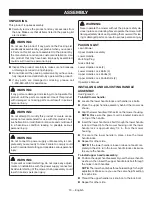 Preview for 14 page of Ryobi RYAC160 Operator'S Manual