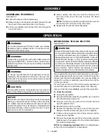 Preview for 11 page of Ryobi RYAC490 Operator'S Manual