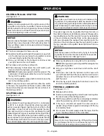 Предварительный просмотр 12 страницы Ryobi RYAC490 Operator'S Manual