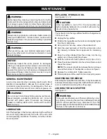 Preview for 13 page of Ryobi RYAC490 Operator'S Manual