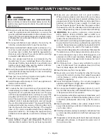 Предварительный просмотр 8 страницы Ryobi RYAC701 Operator'S Manual