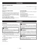 Preview for 9 page of Ryobi RYAC800 Operator'S Manual