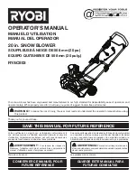 Preview for 1 page of Ryobi RYAC803 Operator'S Manual