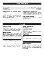 Предварительный просмотр 36 страницы Ryobi RYAC803 Operator'S Manual