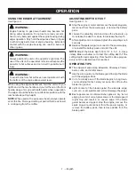 Preview for 9 page of Ryobi RYEDG12 Operator'S Manual