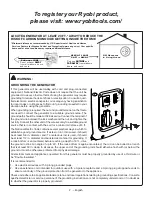 Предварительный просмотр 6 страницы Ryobi RYI1000 Operator'S Manual