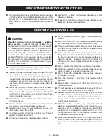 Предварительный просмотр 8 страницы Ryobi RYi2000 Operator'S Manual