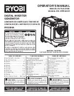 Ryobi RYi2200A Operator'S Manual предпросмотр