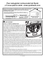 Preview for 22 page of Ryobi RYi2200H Operator'S Manual