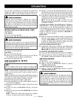 Предварительный просмотр 43 страницы Ryobi RYi2322E Operator'S Manual