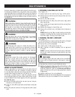 Preview for 20 page of Ryobi RYi4022X Operator'S Manual