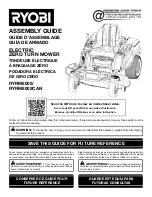 Preview for 1 page of Ryobi RYRM8002 Assembly Manual