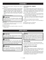 Предварительный просмотр 8 страницы Ryobi RYTIL66 Operator'S Manual