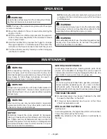 Preview for 9 page of Ryobi RYTIL66 Operator'S Manual