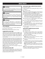 Preview for 8 page of Ryobi S630D Operator'S Manual