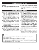 Preview for 4 page of Ryobi S651D Operator'S Manual