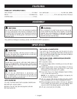 Preview for 7 page of Ryobi S652D Operator'S Manual