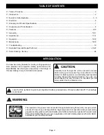 Preview for 2 page of Ryobi SC155VS Operator'S Manual