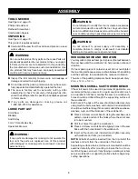 Preview for 8 page of Ryobi SC165VS Operator'S Manual