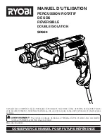 Ryobi SDS60K (French) Manuel D'Utilisation предпросмотр