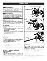 Предварительный просмотр 10 страницы Ryobi SDS60K (French) Manuel D'Utilisation