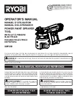 Preview for 1 page of Ryobi SSP300 Operator'S Manual