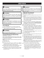 Предварительный просмотр 8 страницы Ryobi SSP300 Operator'S Manual