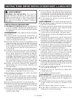 Предварительный просмотр 13 страницы Ryobi SSP300 Operator'S Manual