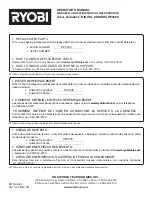 Preview for 32 page of Ryobi TEK4 Durashot RP4200 Operator'S Manual