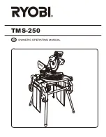 Preview for 1 page of Ryobi TMS-250 Owner'S Operating Manual