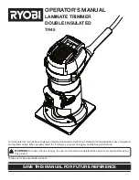 Предварительный просмотр 1 страницы Ryobi TR45 Operator'S Manual