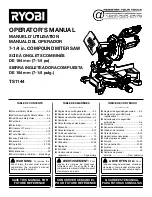 Preview for 1 page of Ryobi TS1144 Operator'S Manual