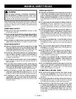 Preview for 2 page of Ryobi TS1144 Operator'S Manual