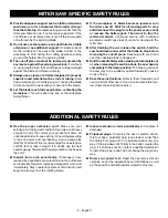 Preview for 4 page of Ryobi TS1144 Operator'S Manual