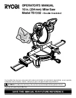 Preview for 1 page of Ryobi TS1302 Operator'S Manual