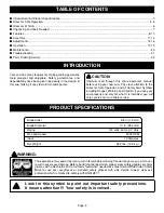 Preview for 2 page of Ryobi TS1302 Operator'S Manual