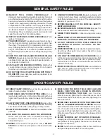 Предварительный просмотр 4 страницы Ryobi ts1341 Operator'S Manual