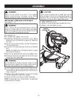 Preview for 16 page of Ryobi TS1342L Operator'S Manual